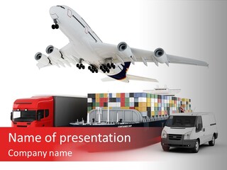 Transport Sky Speed PowerPoint Template