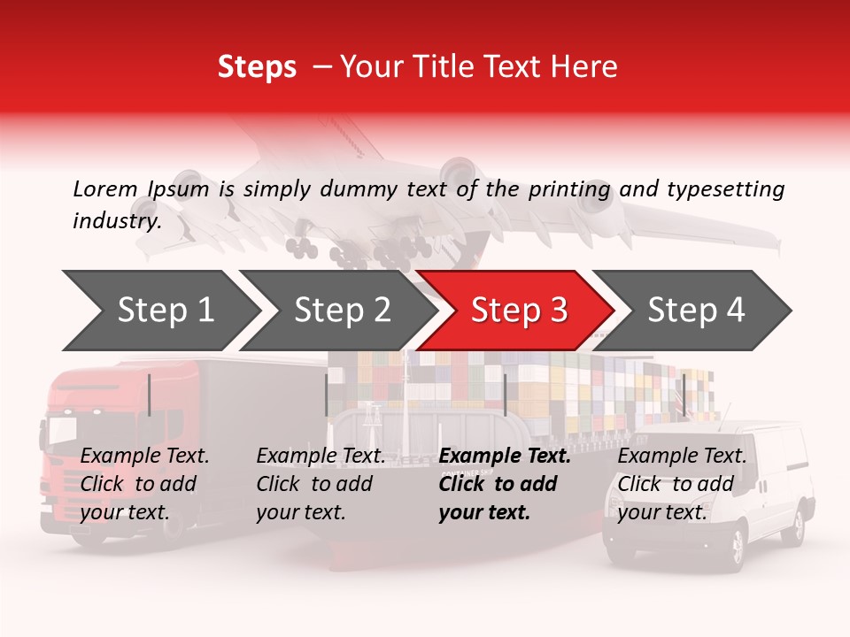 Transport Sky Speed PowerPoint Template