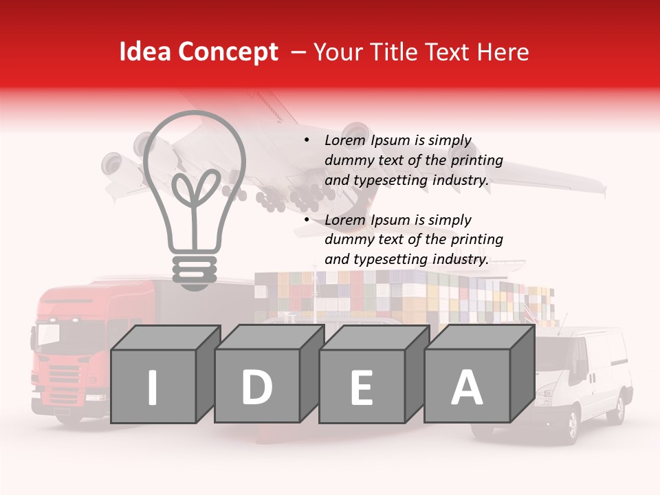 Transport Sky Speed PowerPoint Template