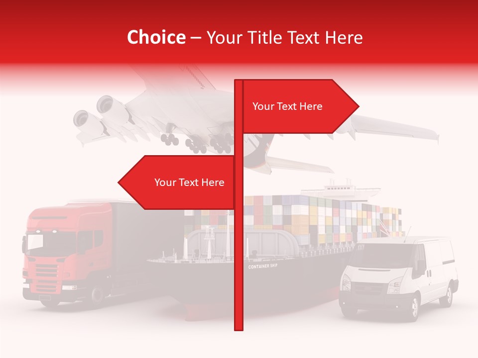 Transport Sky Speed PowerPoint Template