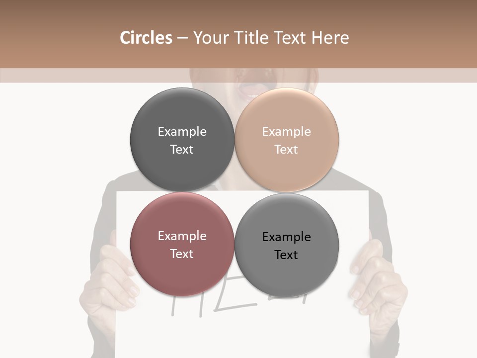 Help Message Women PowerPoint Template