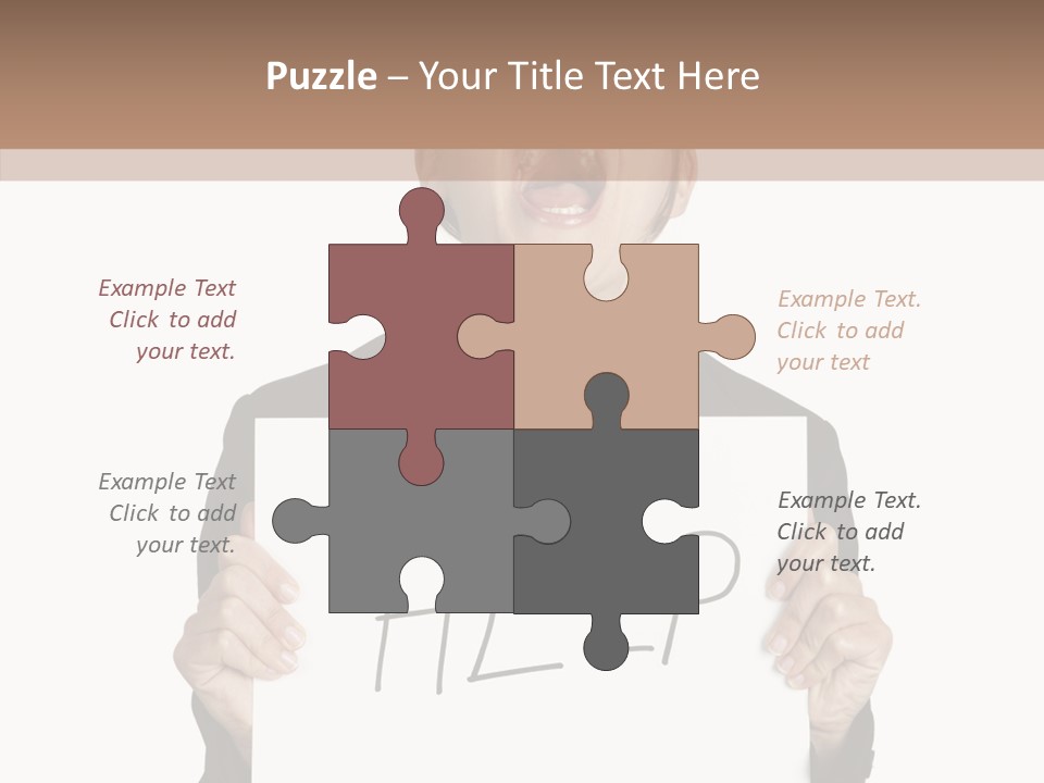 Help Message Women PowerPoint Template