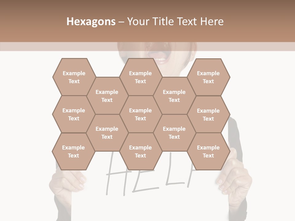 Help Message Women PowerPoint Template
