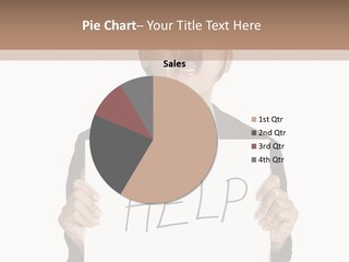 Help Message Women PowerPoint Template