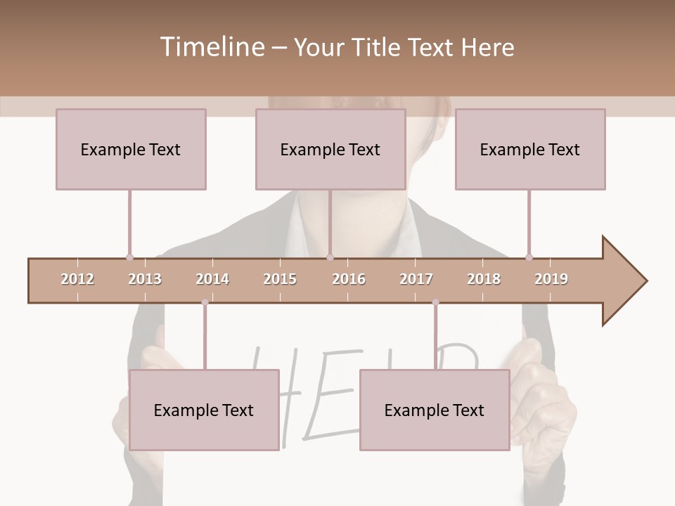 Help Message Women PowerPoint Template