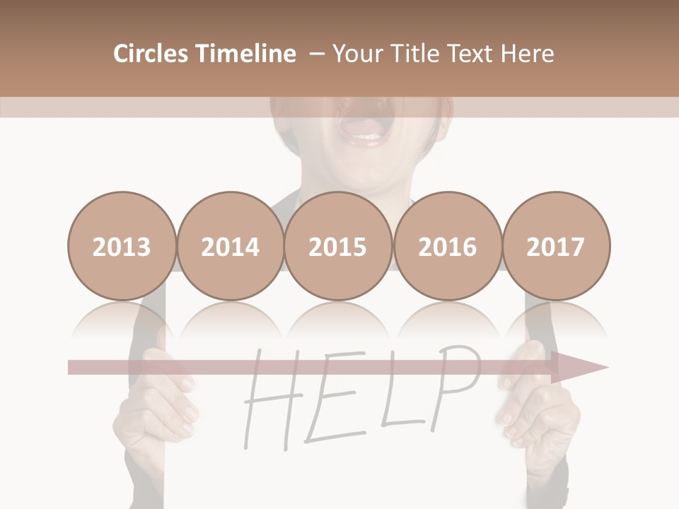 Help Message Women PowerPoint Template