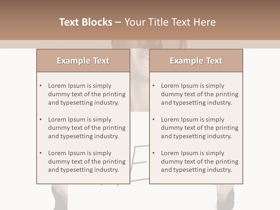 Help Message Women PowerPoint Template