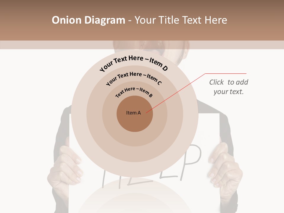 Help Message Women PowerPoint Template