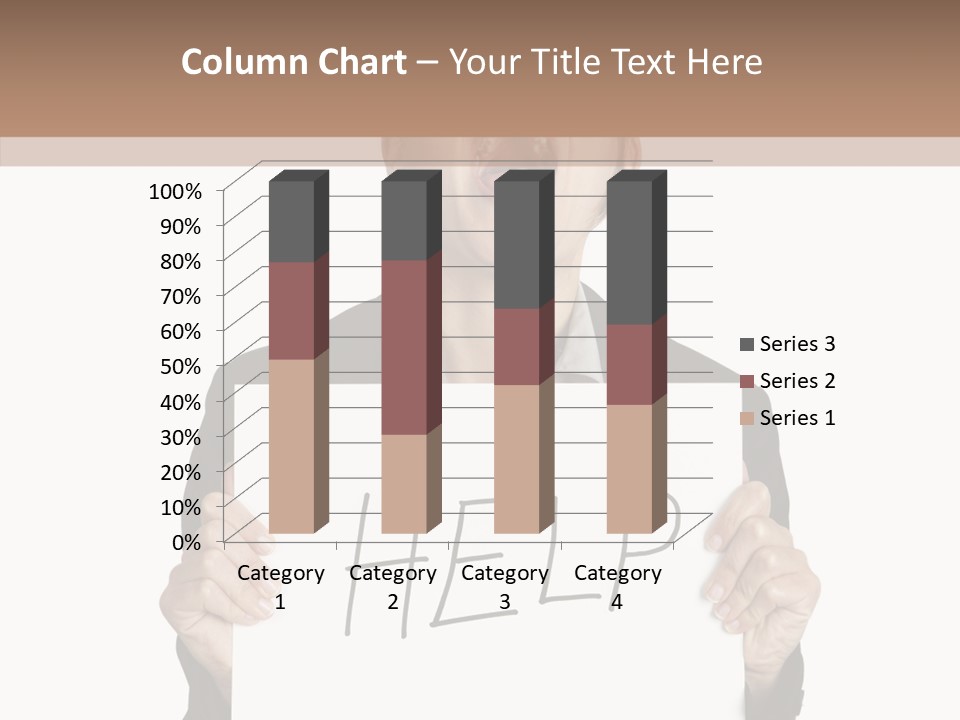 Help Message Women PowerPoint Template