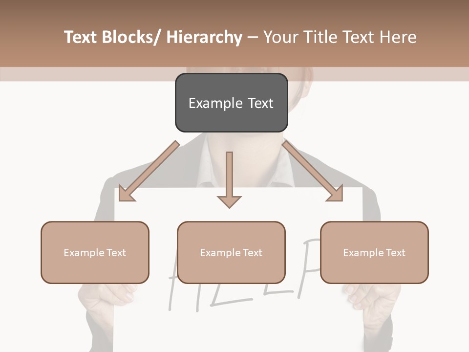 Help Message Women PowerPoint Template