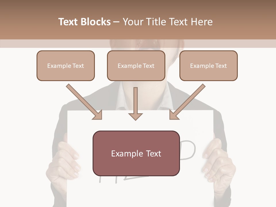 Help Message Women PowerPoint Template
