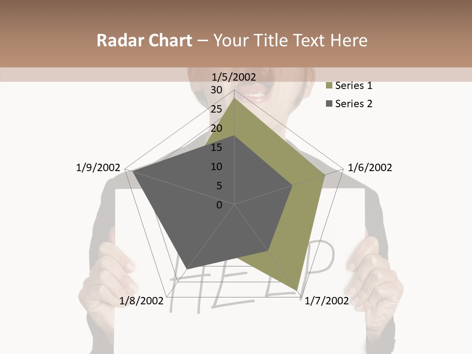 Help Message Women PowerPoint Template