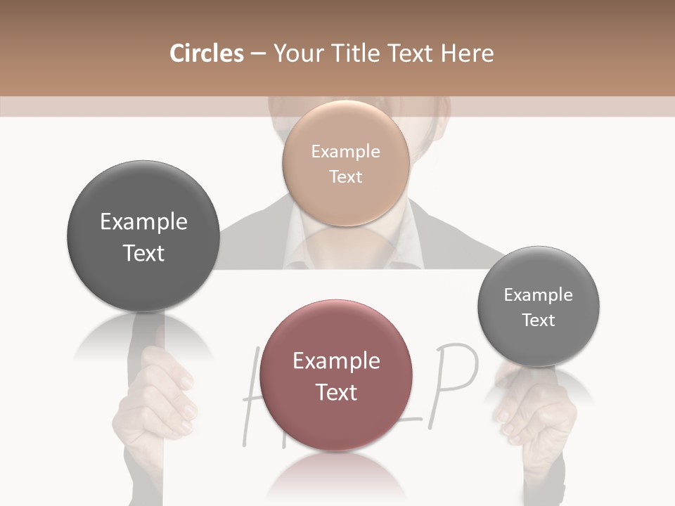 Help Message Women PowerPoint Template