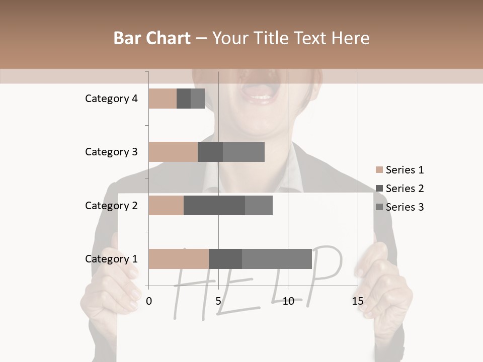 Help Message Women PowerPoint Template