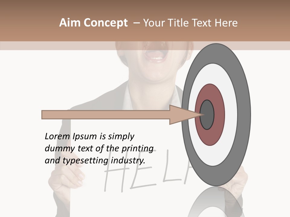 Help Message Women PowerPoint Template