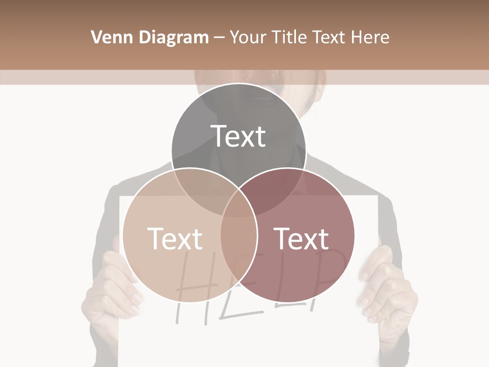 Help Message Women PowerPoint Template