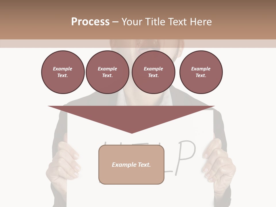 Help Message Women PowerPoint Template