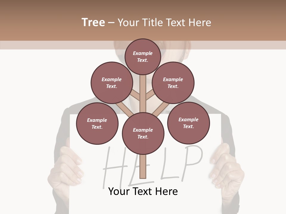 Help Message Women PowerPoint Template