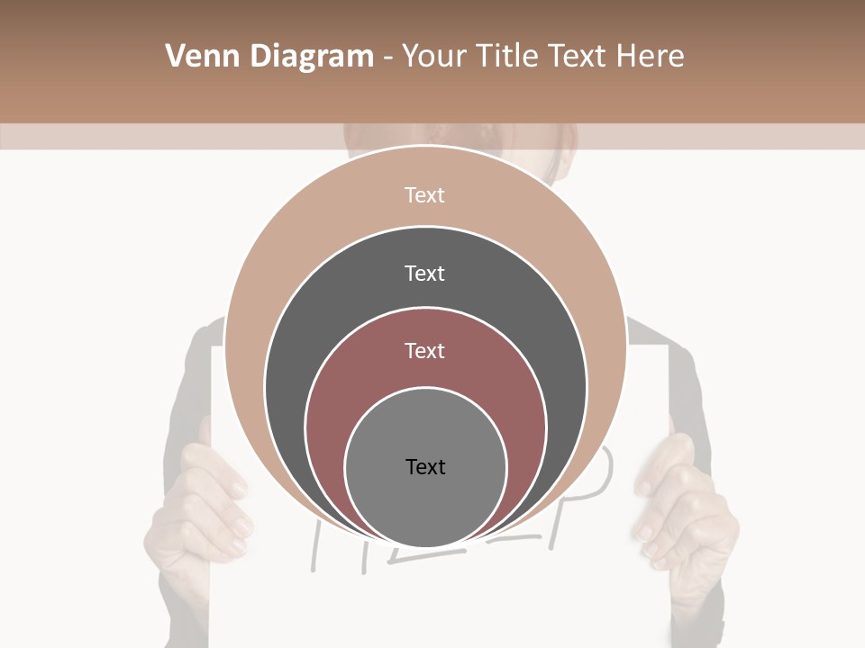 Help Message Women PowerPoint Template