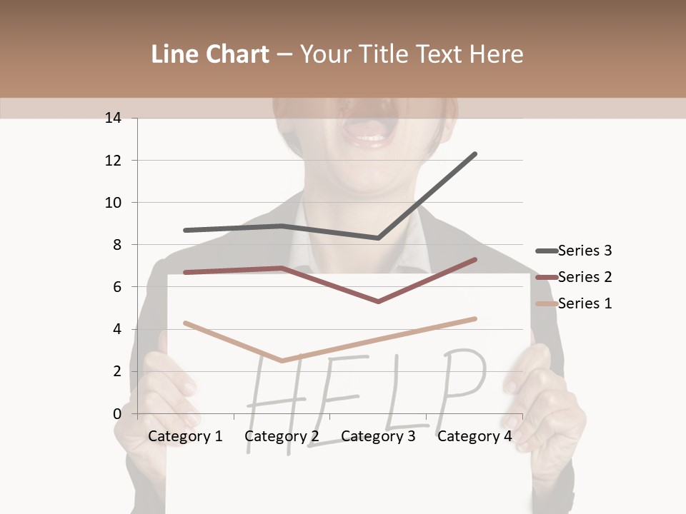 Help Message Women PowerPoint Template