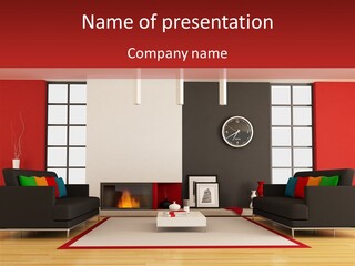 Interior Sit Windows PowerPoint Template