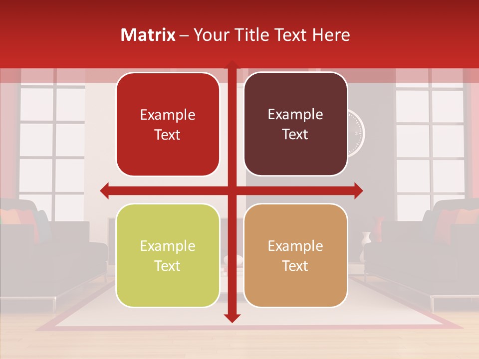 Interior Sit Windows PowerPoint Template