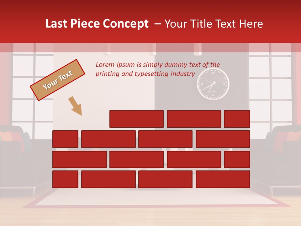 Interior Sit Windows PowerPoint Template