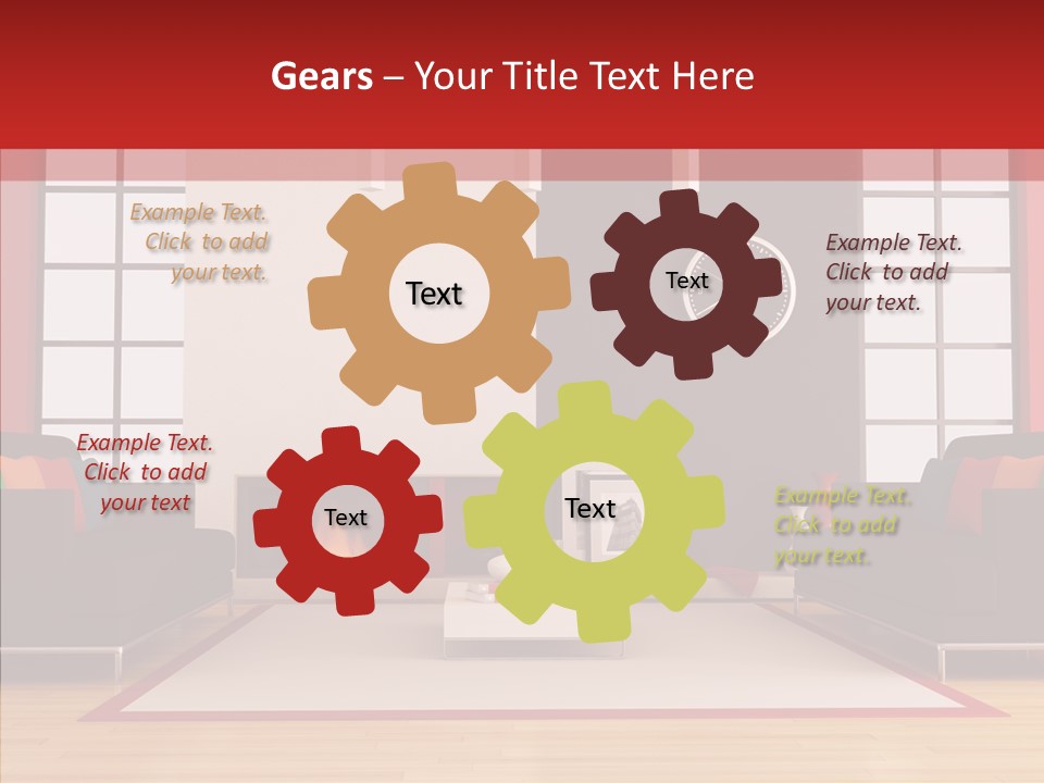 Interior Sit Windows PowerPoint Template
