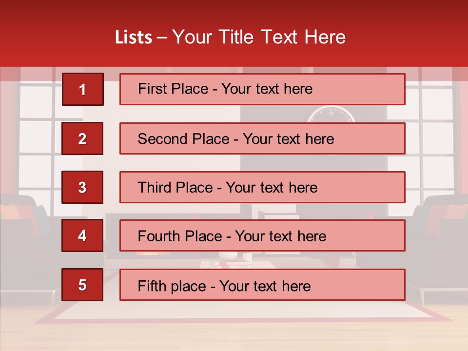 Interior Sit Windows PowerPoint Template