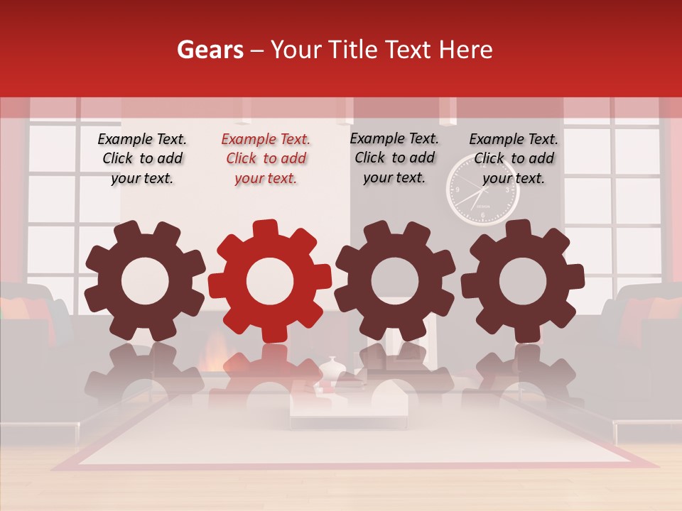 Interior Sit Windows PowerPoint Template