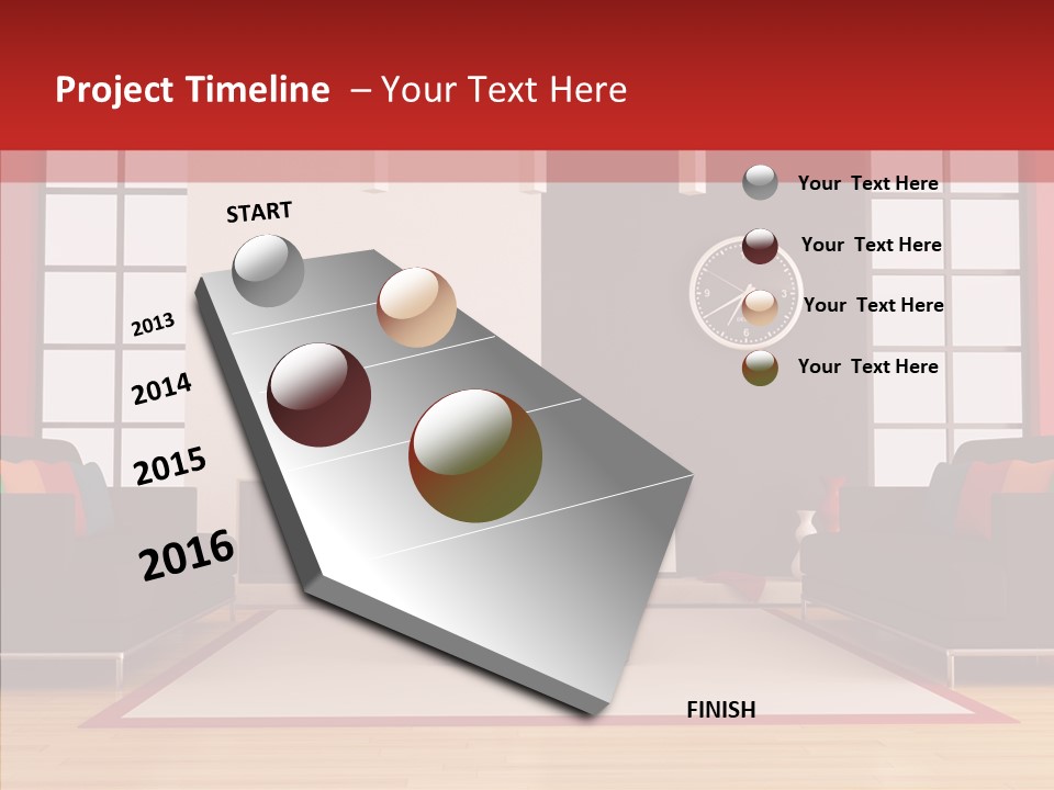 Interior Sit Windows PowerPoint Template