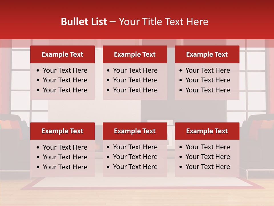 Interior Sit Windows PowerPoint Template
