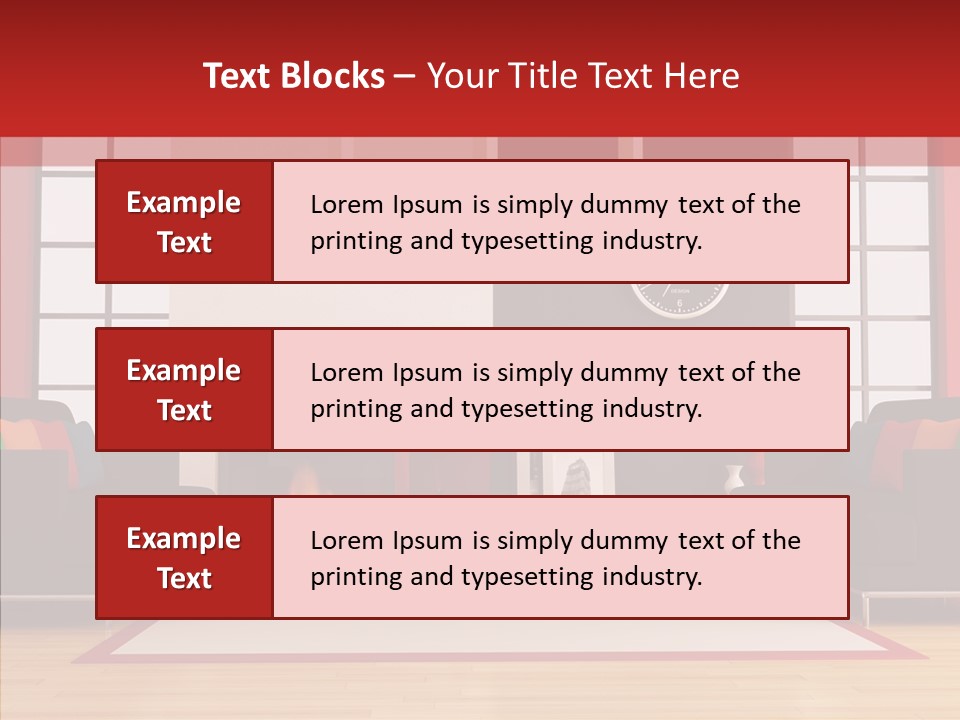 Interior Sit Windows PowerPoint Template
