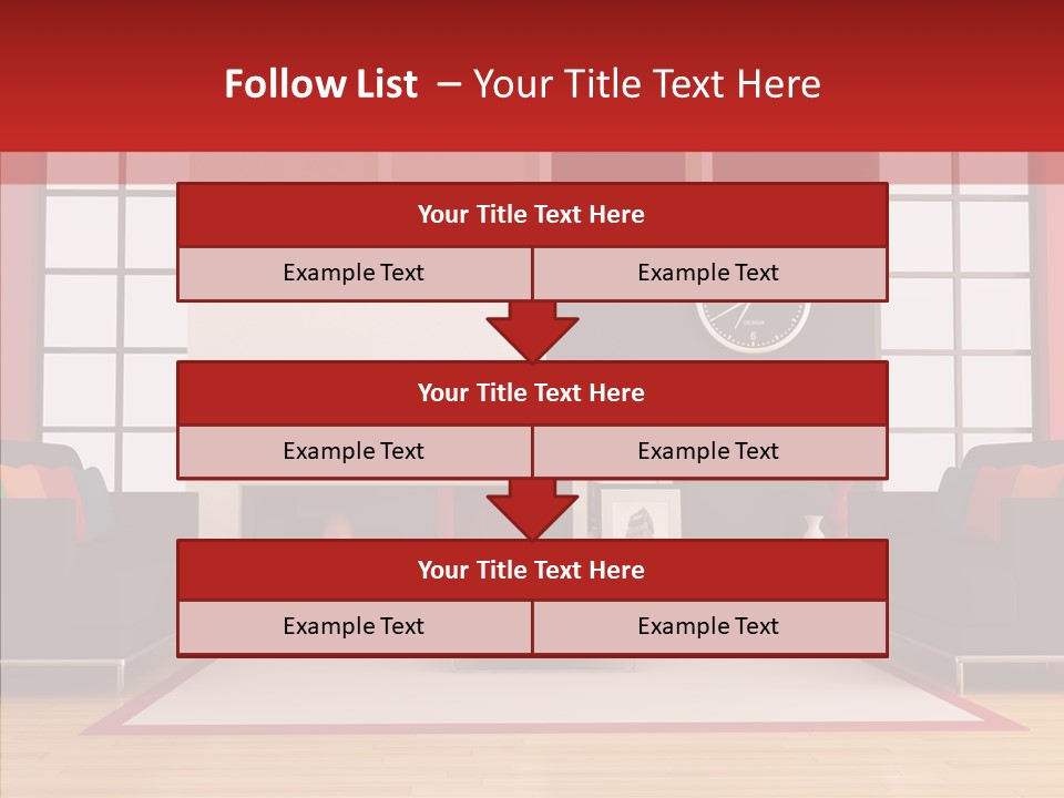 Interior Sit Windows PowerPoint Template