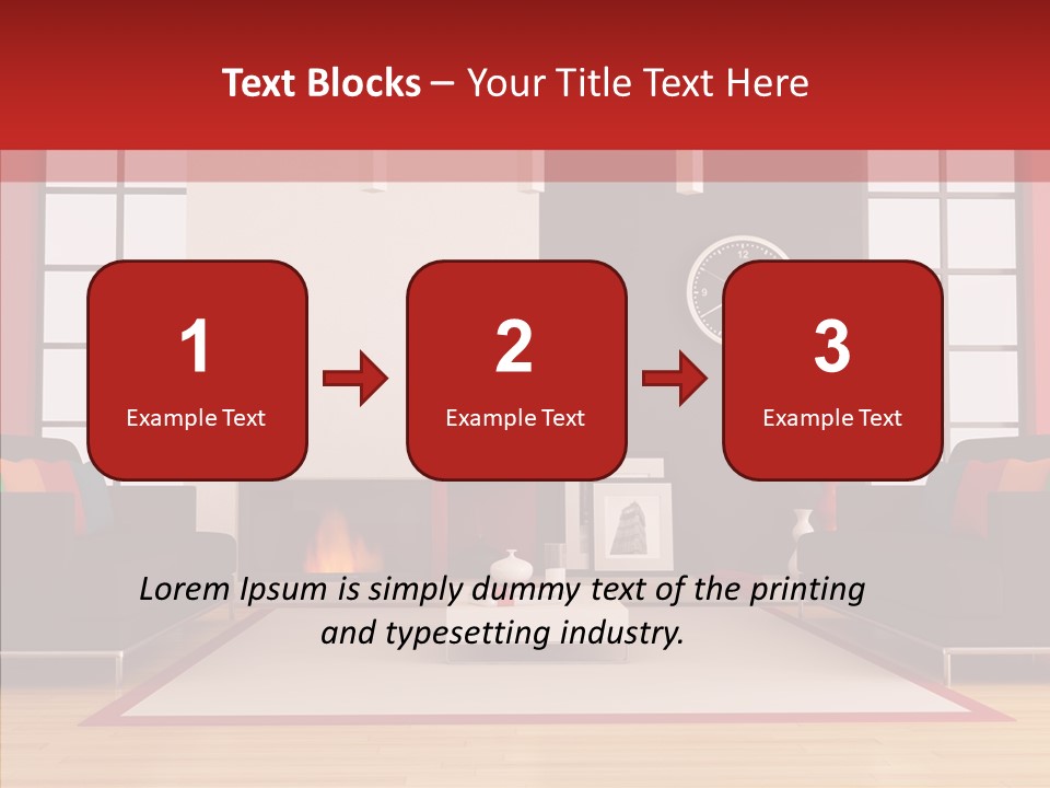 Interior Sit Windows PowerPoint Template