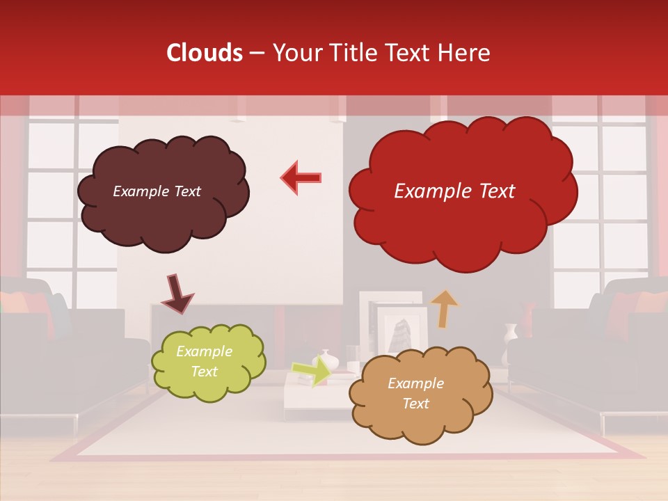 Interior Sit Windows PowerPoint Template