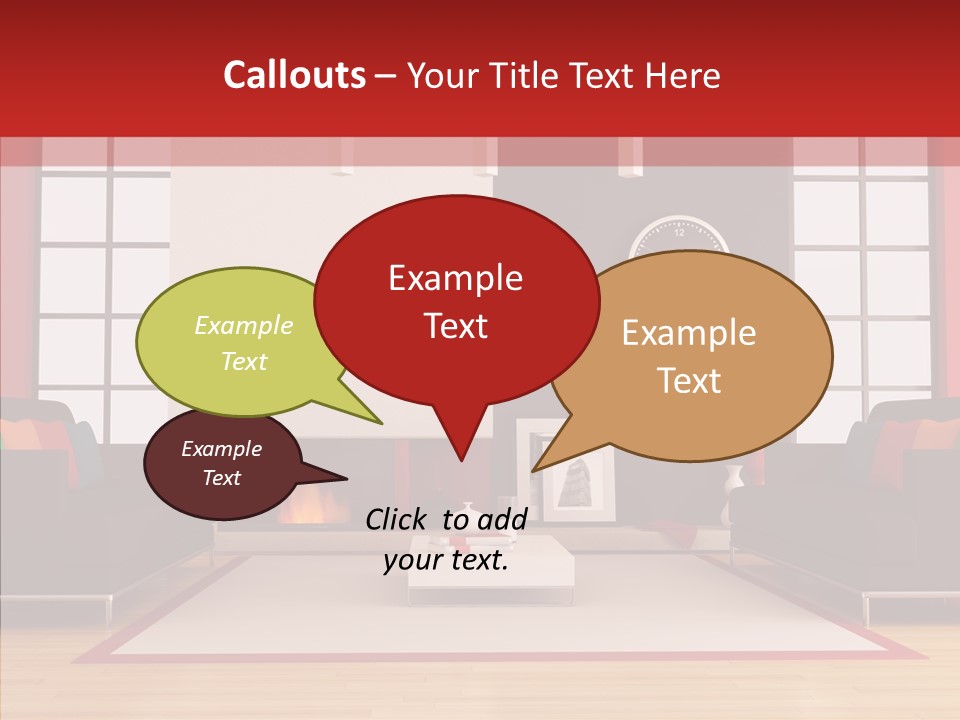 Interior Sit Windows PowerPoint Template