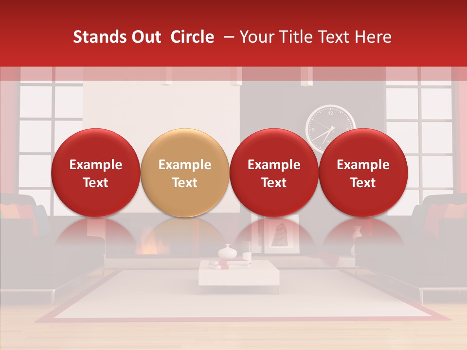 Interior Sit Windows PowerPoint Template