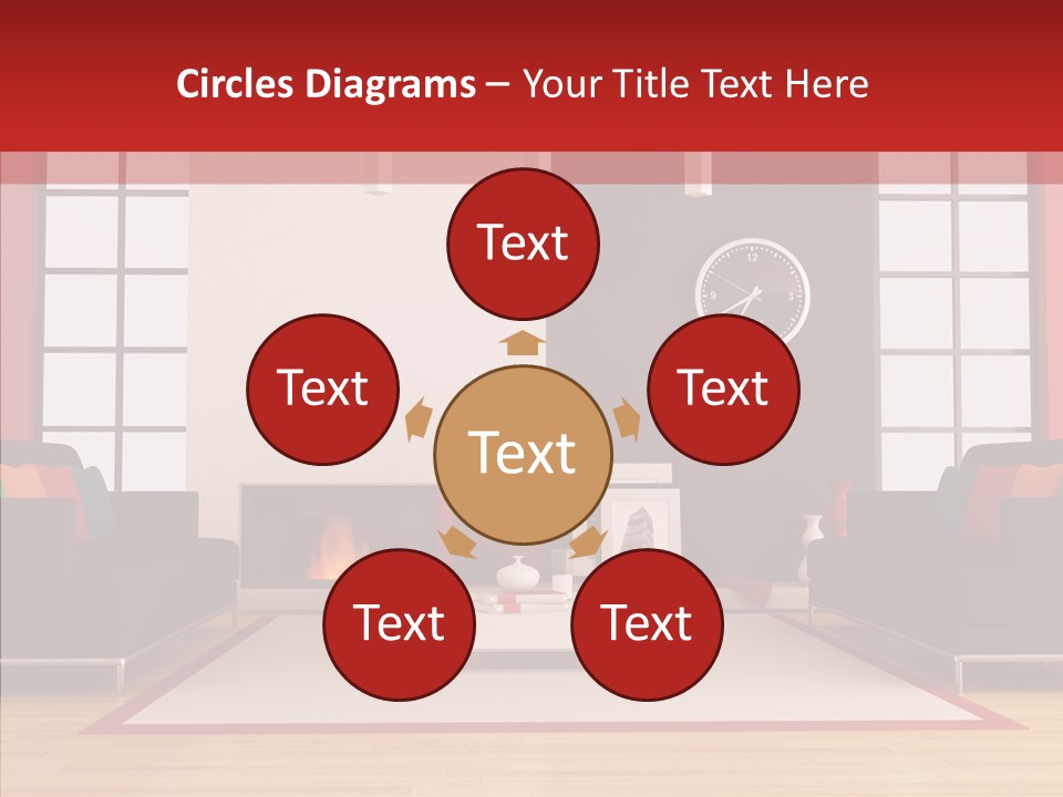 Interior Sit Windows PowerPoint Template