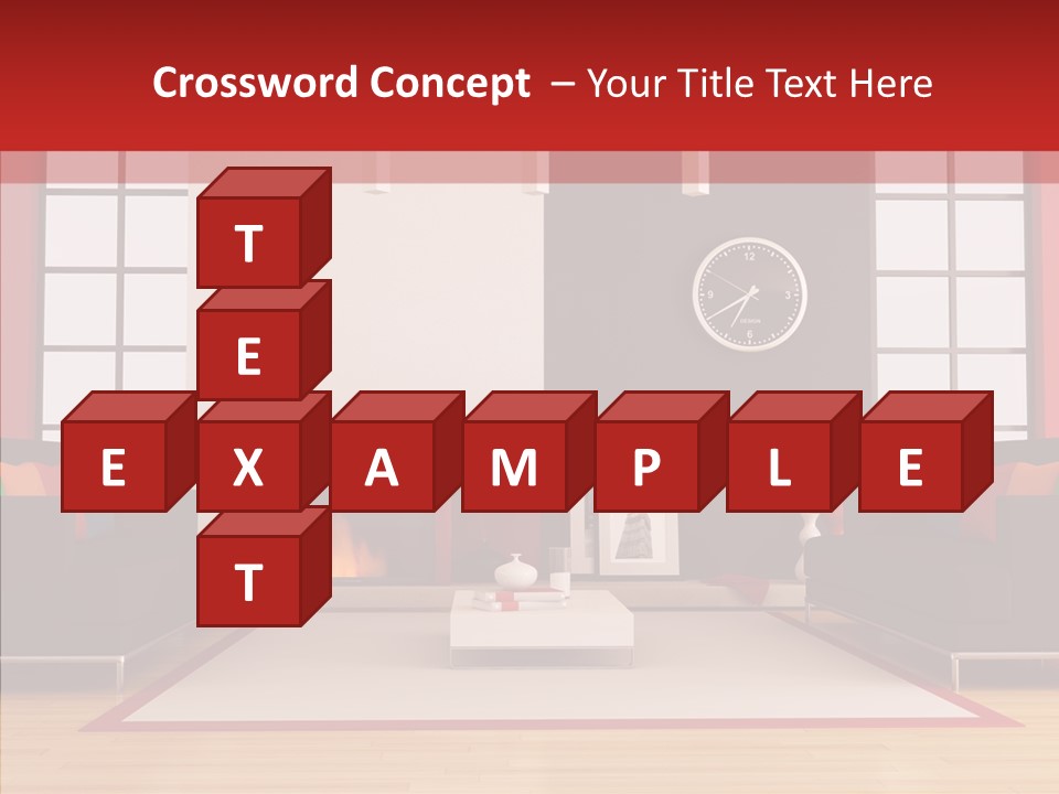 Interior Sit Windows PowerPoint Template
