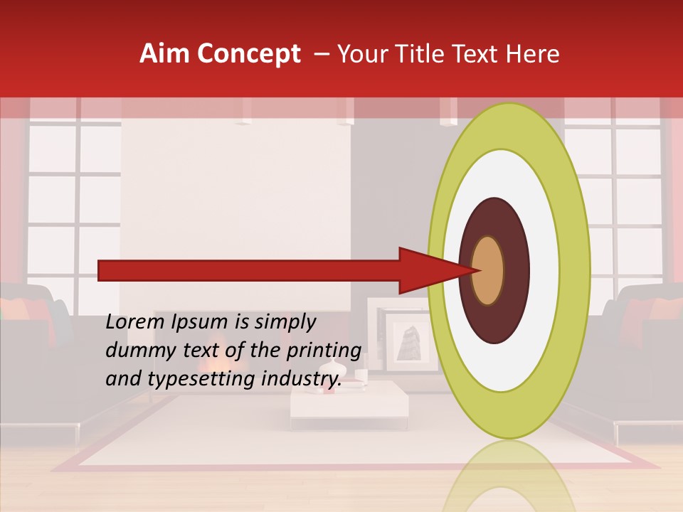Interior Sit Windows PowerPoint Template