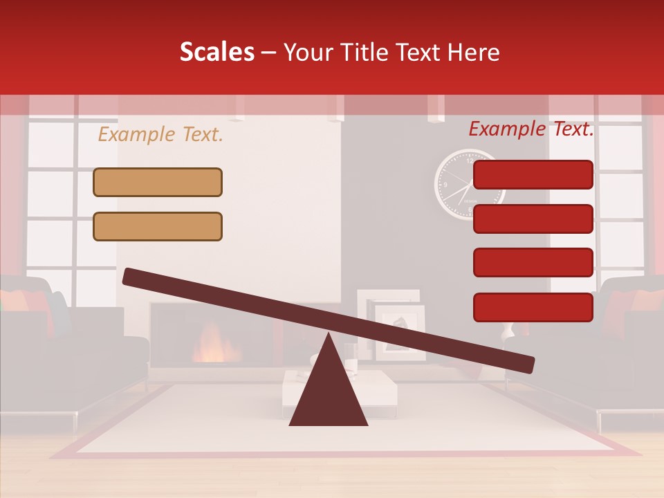 Interior Sit Windows PowerPoint Template