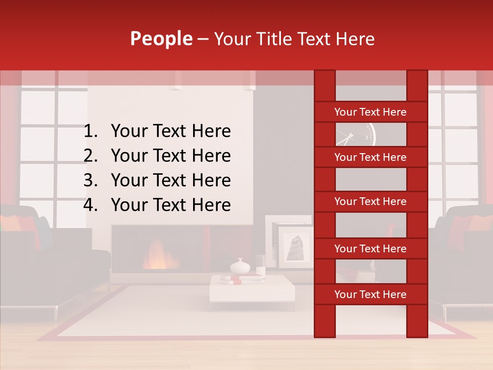 Interior Sit Windows PowerPoint Template