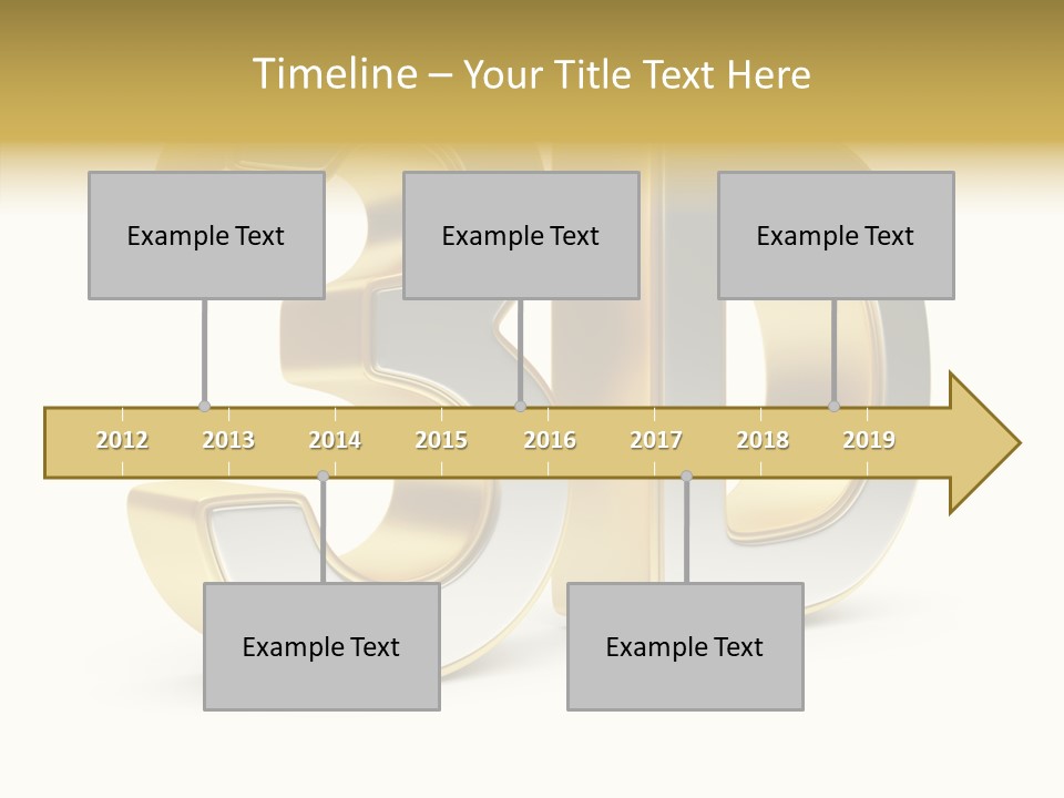 Three Dimensional Large Leisure PowerPoint Template