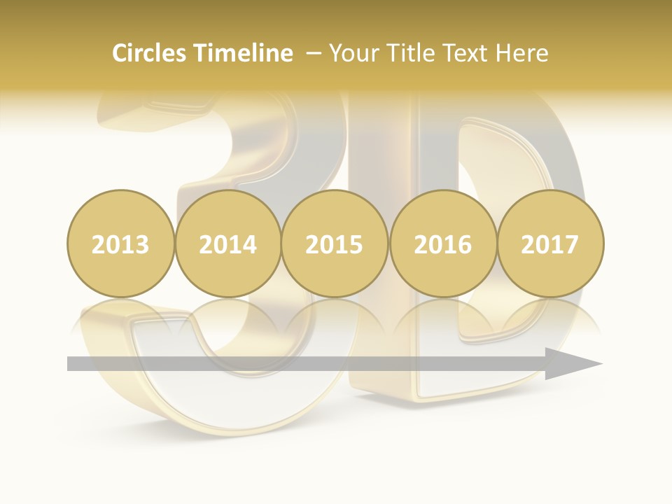 Three Dimensional Large Leisure PowerPoint Template