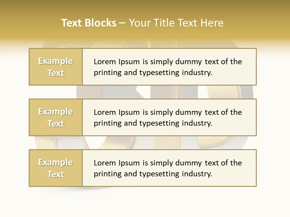Three Dimensional Large Leisure PowerPoint Template