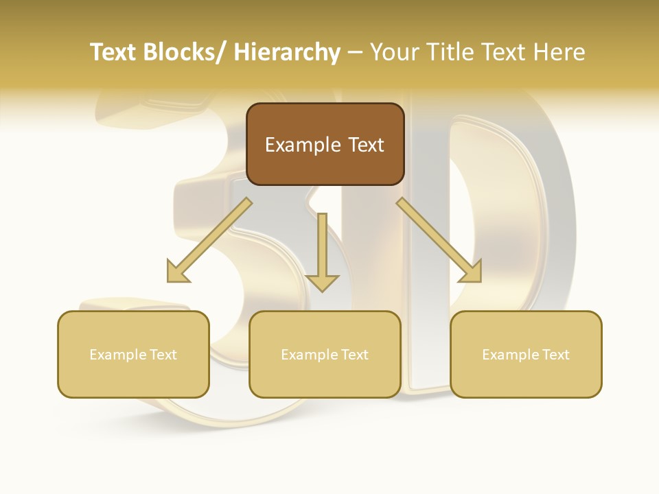 Three Dimensional Large Leisure PowerPoint Template