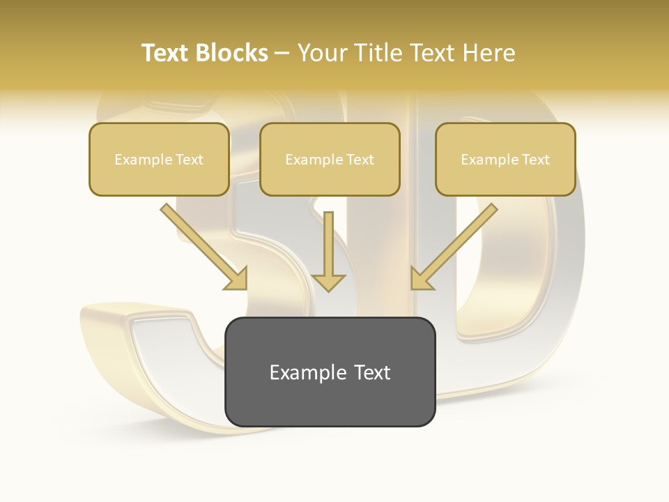 Three Dimensional Large Leisure PowerPoint Template