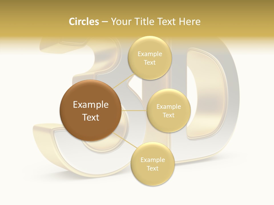 Three Dimensional Large Leisure PowerPoint Template