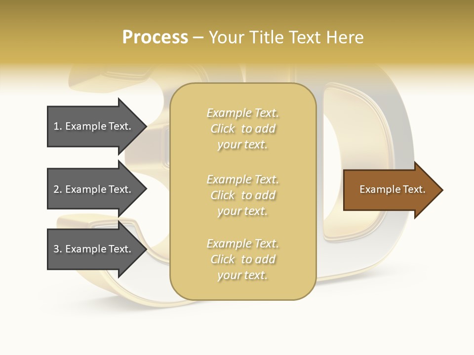 Three Dimensional Large Leisure PowerPoint Template